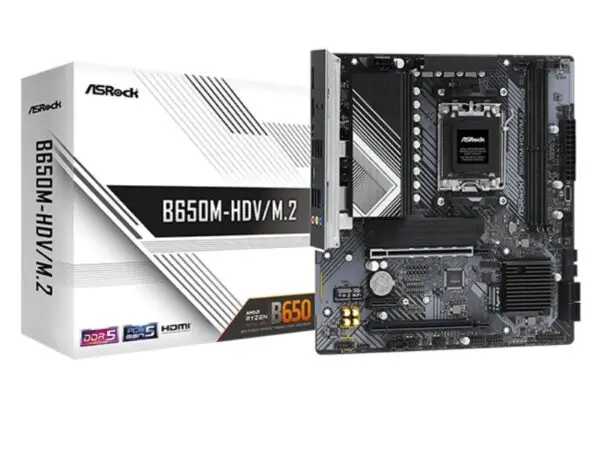 MBO ASROCK B650M PG LIGHTNING AM5 RYZEN 7000 4DDR5 PCIE4.0 HDMI DP 2M.2 8USB3.2 mATX