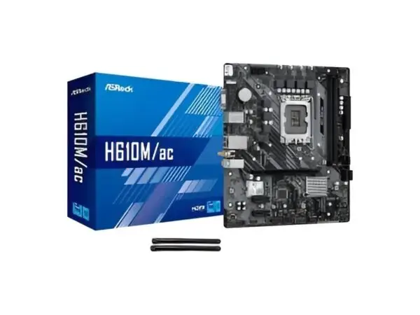 MBO ASROCK H610M-AC 14th LGA1700 2DDR4 WiFi D-Sub HDMI DP USB3.2 M.2 PCIE 4.0 Micro-ATX