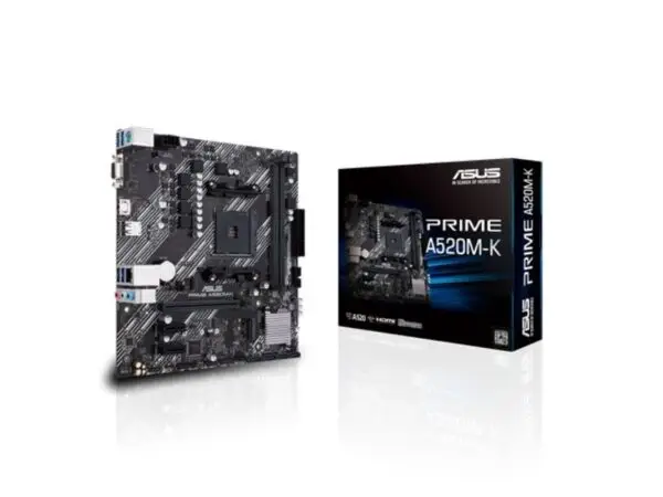 MBO ASUS PRIME A520M-K AM4 RYZEN 2DA. 2XDDR4 HDMI DP 12USB 4PCIE MATX