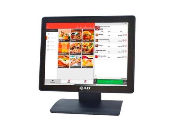 MONITOR SAT 15INC. 10-Point-Touch 1024X768 VGA-HDMI USB NEGRO