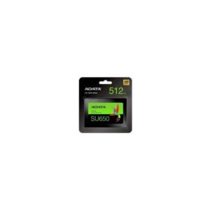 DISCO SSD ADATA 512GB SU650 2.5 SATA 6GB/S 3D NAND LECTURA 520MB/S ESCRITURA 450MB/S