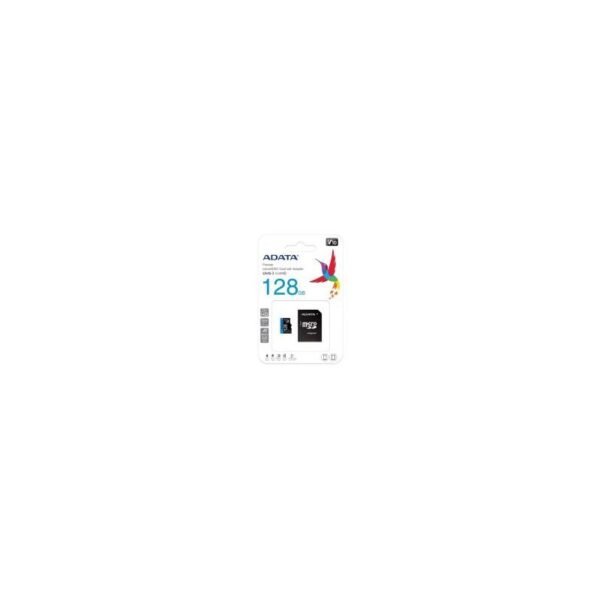 MICRO SDXC ADATA 128GB CON ADAPTADOR/UHS-I CLASS 10/V10/A1 (LECTURA 100MB/S ESCRITURA 25MB/S)