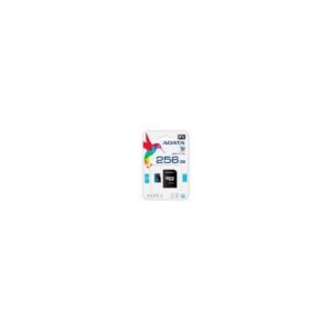 MICRO SDXC ADATA 256GB CON ADAPTADOR, UHS-I CLASS 10, V10, A1 (LECTURA 100MB/S ESCRITURA 25MB/S)