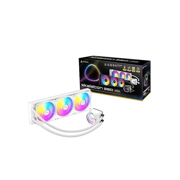 COOLER ANTEC/SKELETON 360 ARGB WHITE COMPATIBLE LGA1700 LGA1851 AM4 AM5