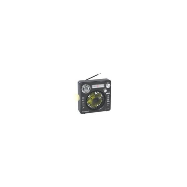 PARLANTE AUDIOBOX/VENTILADOR PORTATIL RECARGABLE RFX-30 FM RADIO BLUETOOTH CARGA SOLAR