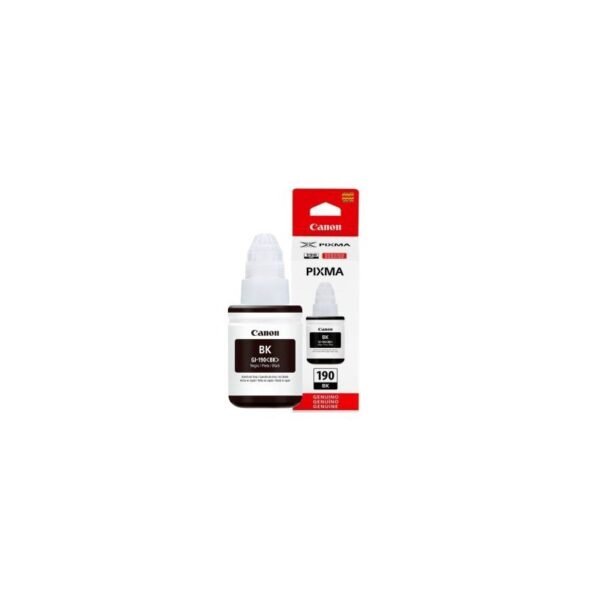 BOTELLA CANON GI190 NEGRO G1100/2100/3100 6000 PAG GI190BK