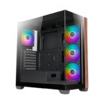 CASE AZZA Neptuno AZ-491 Gaming Vidrio-Templado Left Side 2USB3.0 USB-C RGB Mid Tower Black