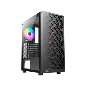 CASE AZZA CSAZ-280B SPECTRA GAMING MID-TOWER ATX TEMPERED GLASS BLACK
