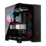 CASE CORSAIR ATX iCUE LINK 6500X RGB 3VEN. SYSTEM-HUB DOS-CAMARAS Black