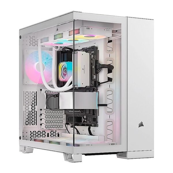 CASE CORSAIR ATX iCUE LINK 6500X RGB 3VEN. SYSTEM-HUB DOS-CAMARAS WHITE