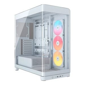 CASE CORSAIR ATX 4500X FRAME RS-R ARGB Panoramic Glass 2USB3.2 HD-Audio Mid-Tower White