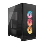 CASE CORSAIR ATX 4500X LX-R RGB iCUE LINK Panoramic Glass 2USB3.2 HD-Audio Mid-Tower Black