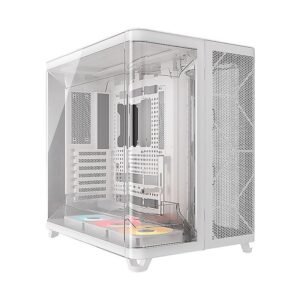 CASE CORSAIR ATX TRIPLE CAMARA ARGB AIR 5400 Tempered Glass 2USB3.2 HD-Audio Mid-Tower White