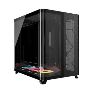 CASE CORSAIR ATX TRIPLE CAMARA AIR 5400 LX-R RGB iCUE LINK Tempered 2USB3.2 HD-Audio Mid-Tower Black