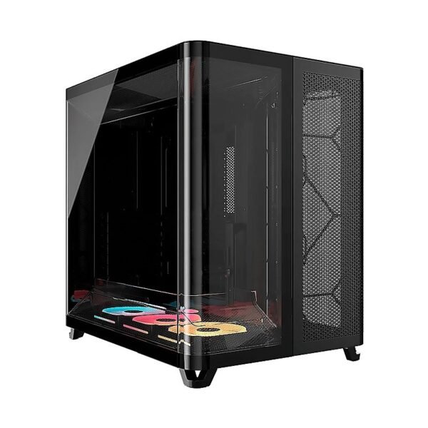 CASE CORSAIR ATX TRIPLE CAMARA AIR 5400 LX-R RGB iCUE LINK Tempered 2USB3.2 HD-Audio Mid-Tower Black