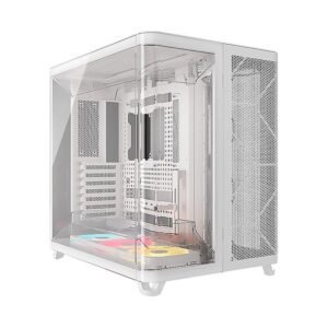 CASE CORSAIR ATX TRIPLE CAMARA AIR 5400 LX-R RGB iCUE LINK Tempered 2USB3.2 HD-Audio Mid-Tower White
