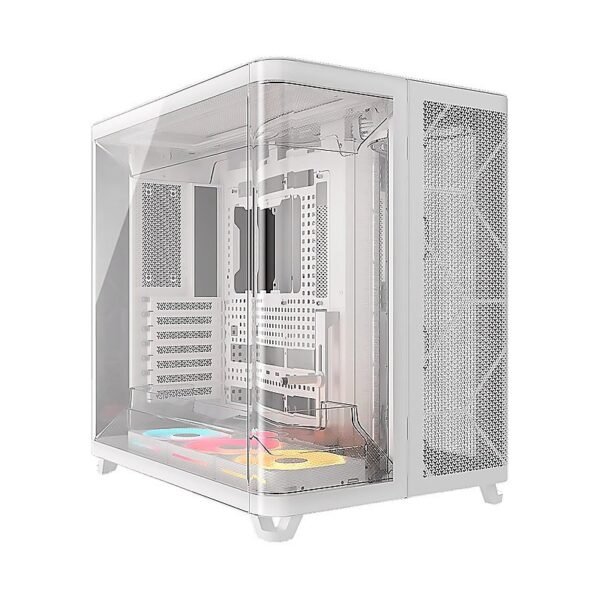 CASE CORSAIR ATX TRIPLE CAMARA AIR 5400 LX-R RGB iCUE LINK Tempered 2USB3.2 HD-Audio Mid-Tower White