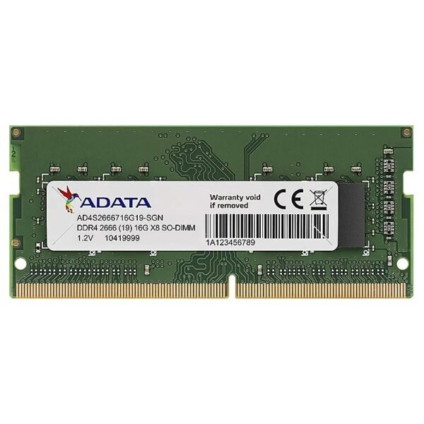 SO-DIMM ADATA 16GB PC-2666 DDR4 SINGLE TRAY SO-DIMM2666X816GBI