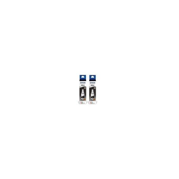 BOTELLAS EPSON T664 PACK 2 NEGRO L200/L350/L5190 T644120-2P
