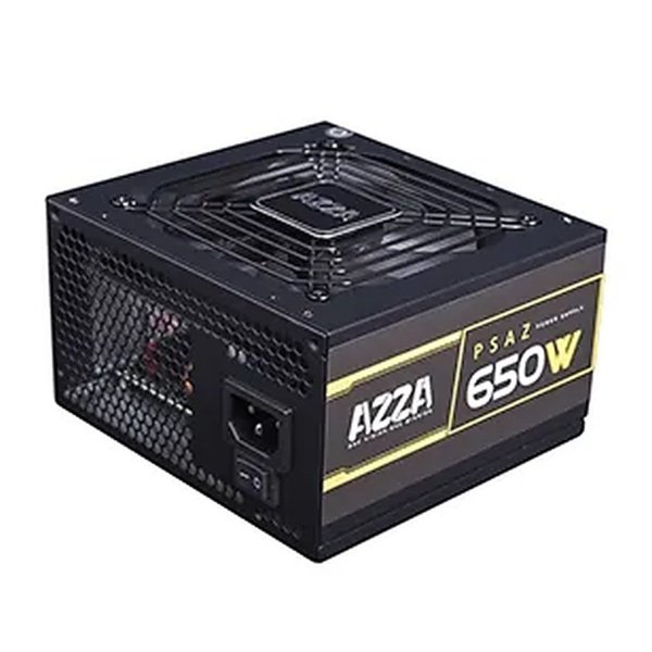 FUENTE DE PODER AZZA PSAZ-650W 650W 80 PLUS BRONZE NEGRO