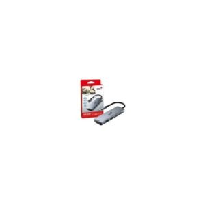 HUB GENIUS UH-500 USB-C A 5 PUERTOS /USB-A (2) /USB-C (1) /HDMI (1) /PD CARGA (1) /WIN 10/11 /MAC