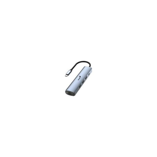 HUB GENIUS UH545 USB C A 5 PUERTOS 3 USB A 1 USB C 1 RJ45 GE WIN 10 11 MAC