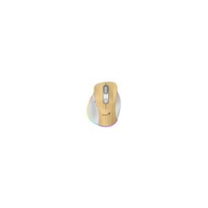 MOUSE GENIUS/WIRELLES MINI ERGO 9000S PRO PINE WOOD RECARGABLE DUAL BT Y 2 4GHZ RGB DPI 800 A 2