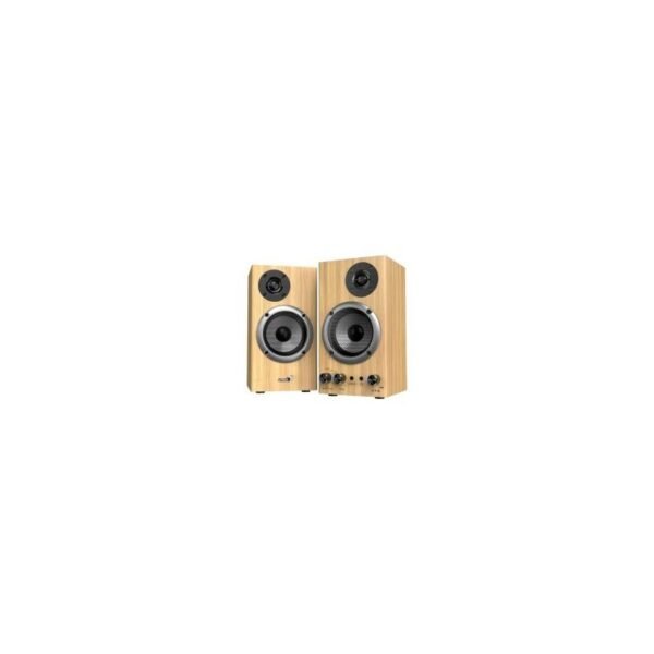 PARLANTE GENIUS/SP-HF520BT 2.0 COLOR MADERA /BT 5.3 /RMS 20W /SONIDO ENVOLVENTE 3D /FUENTE 120-24