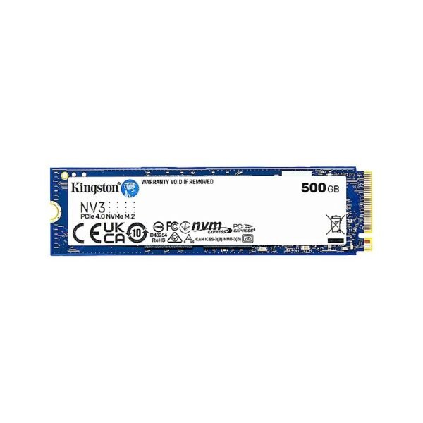 SSD KINGSTON 500GB M.2 2280 SNV3S-500G PCIe 4.0 x 4 NVMe 5000-3000MB-s NAND 3D
