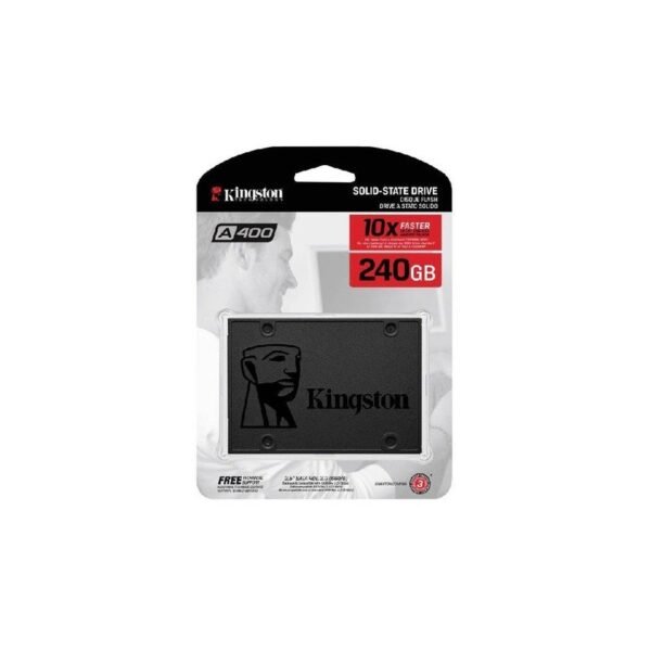 DISCO SSD KINGSTON 2.5 SATA A400 240GB TLC NAND STANDALONE DRIVE READ 500MB/S AND WRITE 350MB/S