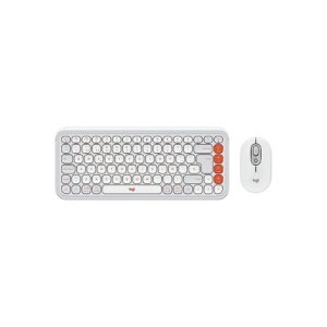 COMBO LOGITECH/TECLADO Y MOUSE POP ICON/WIRELESS/EASY-SWITCH/HASTA 3 DISPOSITIVOS/WHITE