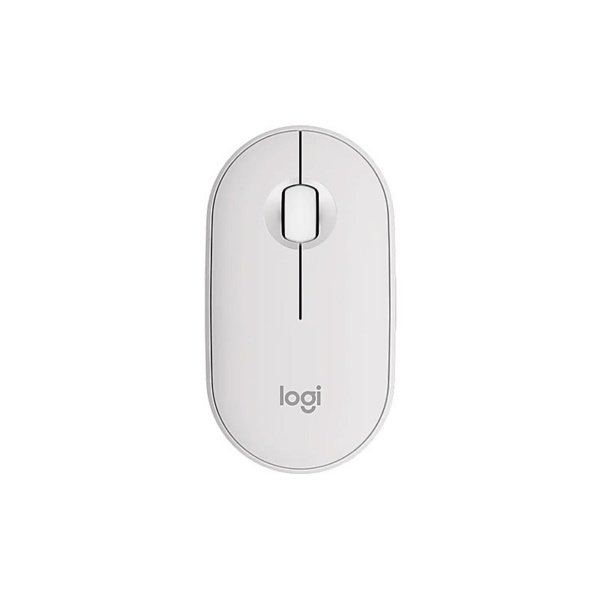 MOUSE LOGITECH/PEBBLE MOUSE 2 M350S/BLUETOOTH/3 BOTONES/SILENT TOUCH/MAX. 3 DISPOTVS/OFF WHITE