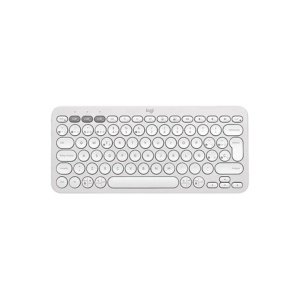 TECLADO LOGITECH/PEBBLE KEYS 2 K380S/BLUETOOHT/HASTA 3 DIPSTVOS/SPANISH LAYOUT/OFF WHITE