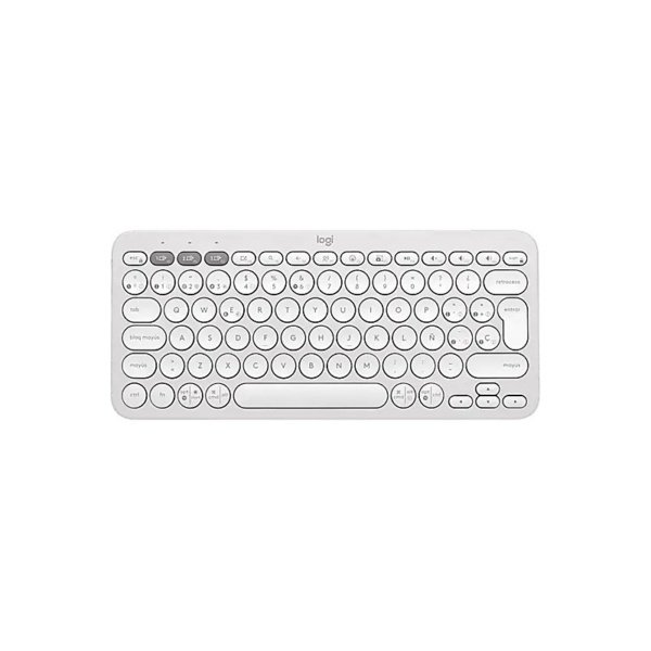 TECLADO LOGITECH/PEBBLE KEYS 2 K380S/BLUETOOHT/HASTA 3 DIPSTVOS/SPANISH LAYOUT/OFF WHITE