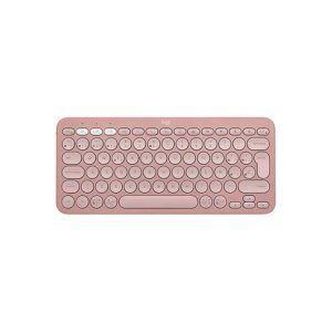 TECLADO LOGITECH/PEBBLE KEYS 2 K380S/BLUETOOHT/HASTA 3 DIPSTVOS/SPANISH LAYOUT/ROSE