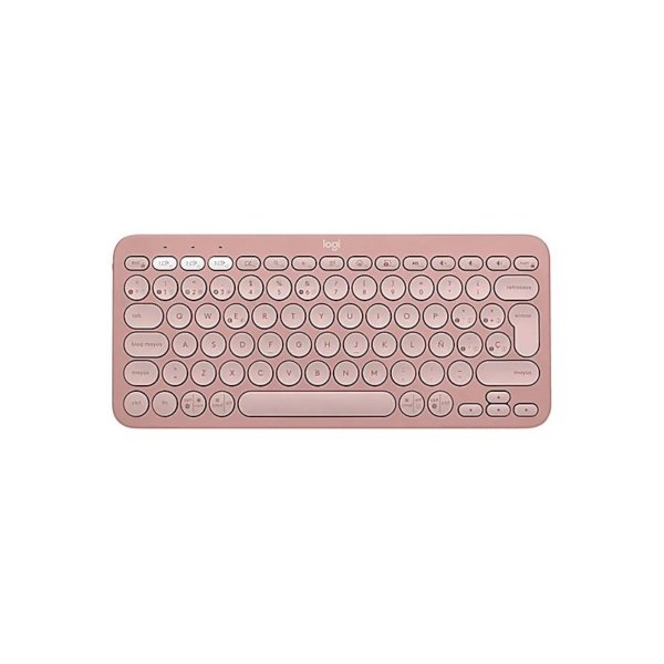 TECLADO LOGITECH/PEBBLE KEYS 2 K380S/BLUETOOHT/HASTA 3 DIPSTVOS/SPANISH LAYOUT/ROSE