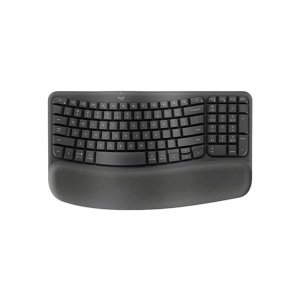 TECLADO LOGITECH/WAVE KEYS/WIRELESS/ERGONOMICO/REPOSAMANOS/INCLY. NUM-PAD/ HASTA 3 DISPTVOS/NEGRO