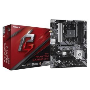 MBO ASROCK B550 PHANTOM GAMING 4AC AMD AM4 HDMI 4XDDR4 DIMM 8USB 4SATA3 PCIE2X16-2X1 M.2 ATX