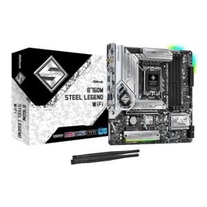 MBO ASROCK B760M STEEL LEGEND 13va. LGA1700 DDR5 WIFI HDMI DP M.2 15USB PCIE5.0 mATX