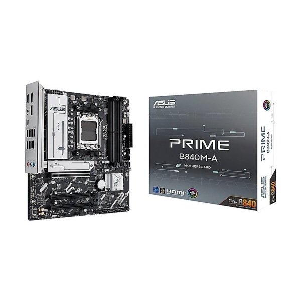 MBO ASUS Prime B840M-A AM5 AMD Ryzen 9000 DDR5 2DP HDMI 3M.2 7USB PCIe 4.0 mATX