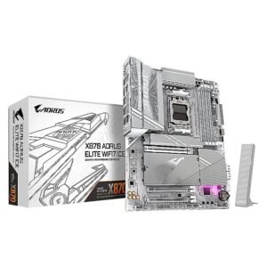 MBO GIGABYTE X870 AORUS ELITE X3D ICE WIFI7 AMD AM5 7-9000 4DDR5 HDMI 4M.2 10USB PCIe5.0 ATX