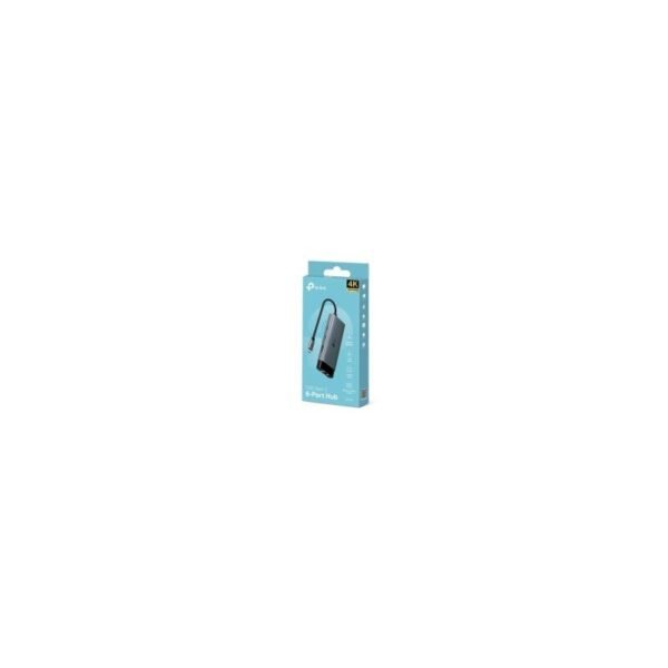 CONVERTIDOR/TPLINK HUB UH6120 USB TIPO C /6 EN 1/ USB TIPO A X2 / USB TIPO C X2/ HDMI / RJ45