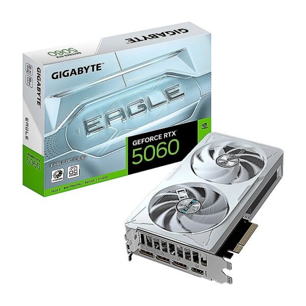 VIDEO GIGABYTE GeForce RTX-5060 EAGLE OC ICE 8GB GDDR7 128Bit HDMI 3DP 2Vent. PCIex5.0