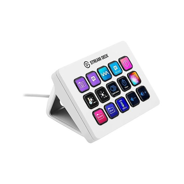 STREAM DECK LCD CORSAIR 15 TECLAS CUBIERTAS DE FLUJO MK2 WHITE