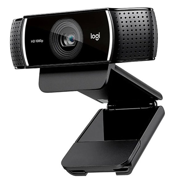 WEBCAM LOGITECH C922 STREAM-RECORD 1920X1080-30FPS-CAMPO VISUAL 78-TRIPODE