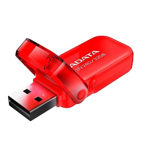 FLASH MEMORY ADATA 32GB UV240 USB 2.0 ROJO