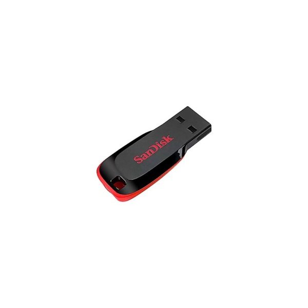 FLASH MEMORY SANDISK 16GB Cruzer Blade USB-A 2.0 Black-Red