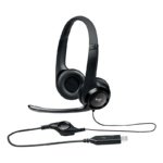 HEADSET LOGITECH H390 NEGRO USB PLUG AND PLAY SUPRESION RUIDO SONIDO ESTEREO