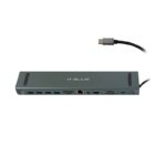 HUB USB- C CON 11 EN 1 AV VGA RJ45 SD-TF HDMI 4USB3.2 TYPE-C Gris
