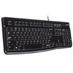 TECLADO LOGITECH K120 NEGRO USB PLUG AND PLAY RESISTENTE A SALPICADURAS